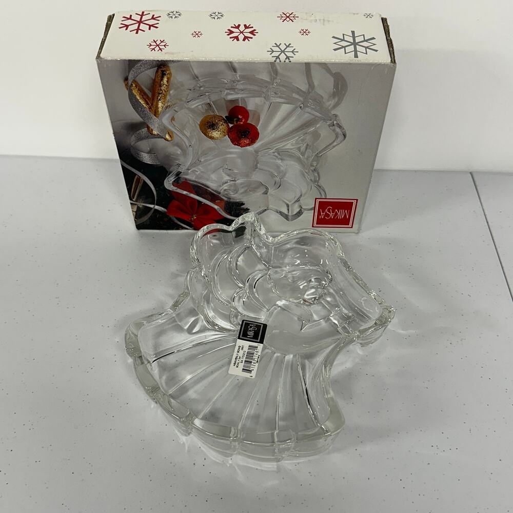 7.75" Mikasa Holiday Heavenly Song Crystal Bowl, New in box